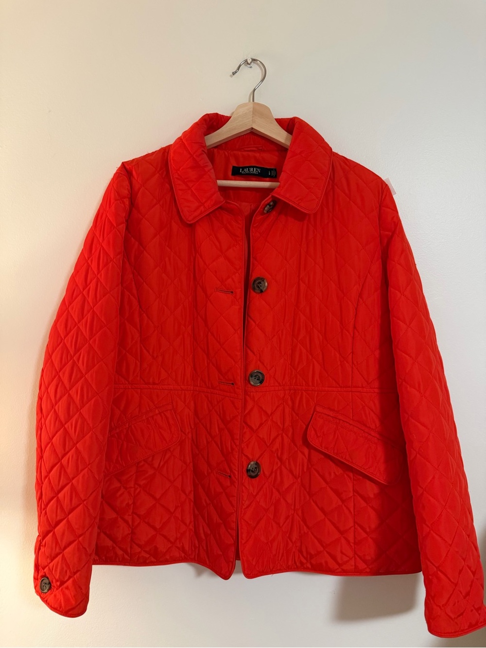 Lauren Ralph Lauren Red Quilted Jacket